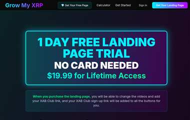 Grow My XRP site preview