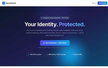 SecureGuard Pro site preview