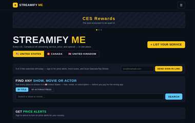 StreamifyMe site preview